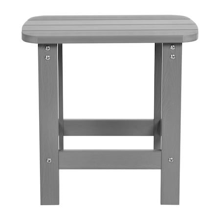 Flash Furniture Gray Adirondack Rockers & 1 Side Table, PK 2 JJ-C14705-2-T14001-GY-GG